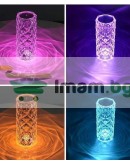 Диамантена LED лампа с 3D ефект с USB